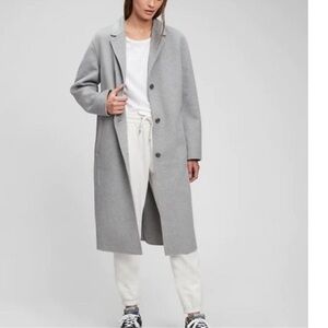 GAP Gray Wool Blend Coat